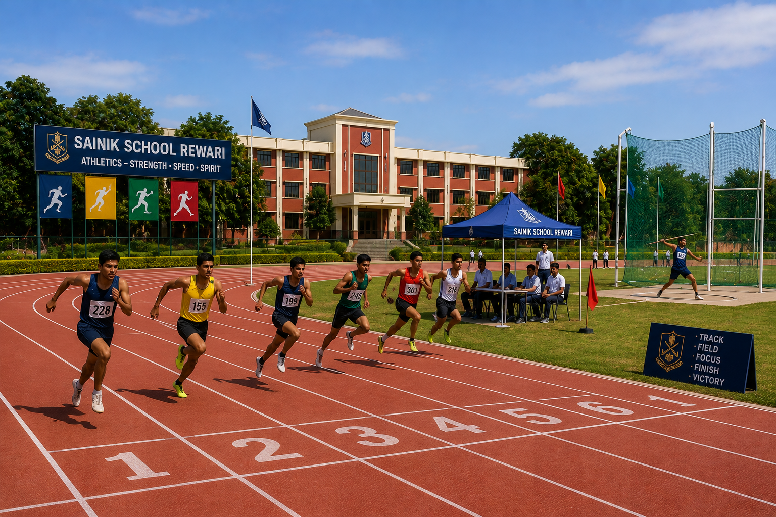 Athletics training at Sainik School Ambikapur