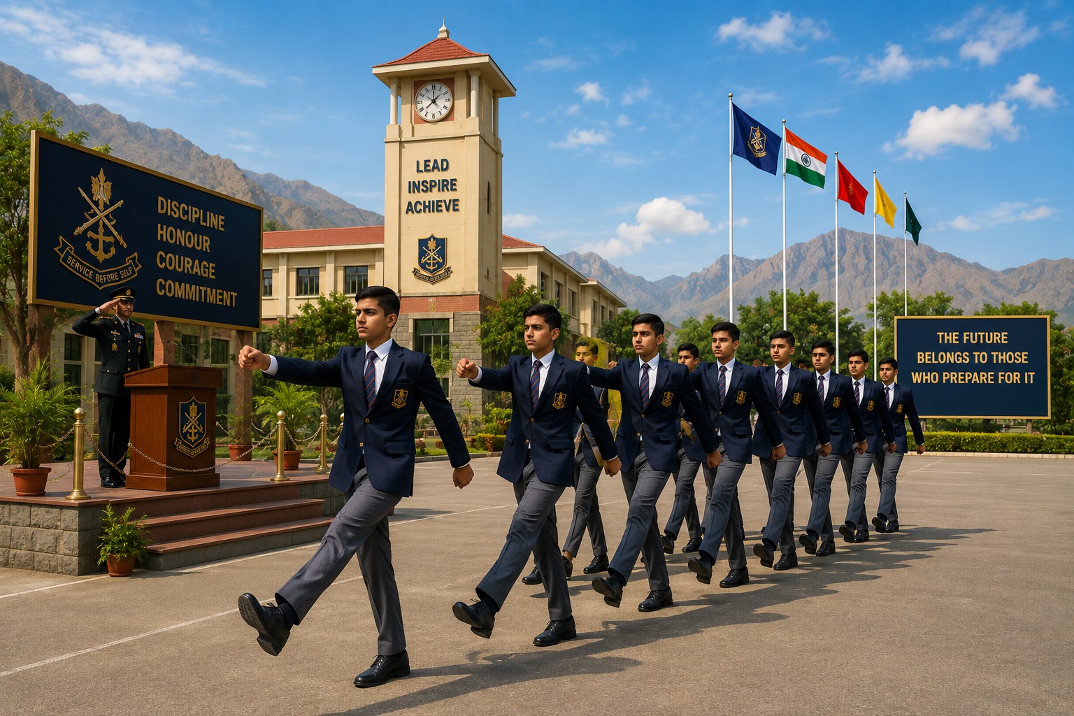 Student activities at Sainik School Ambikapur