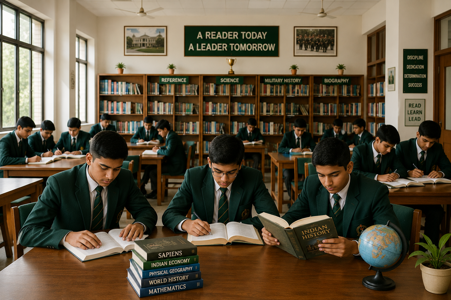Library at Sainik School Ambikapur